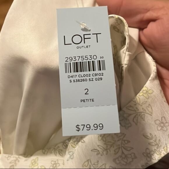 NWT The Loft Ruffle Sleeveless Dress - Picture 4 of 6